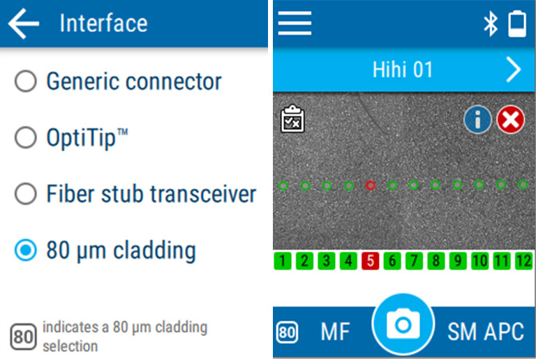 Support for 80µm cladding fiber